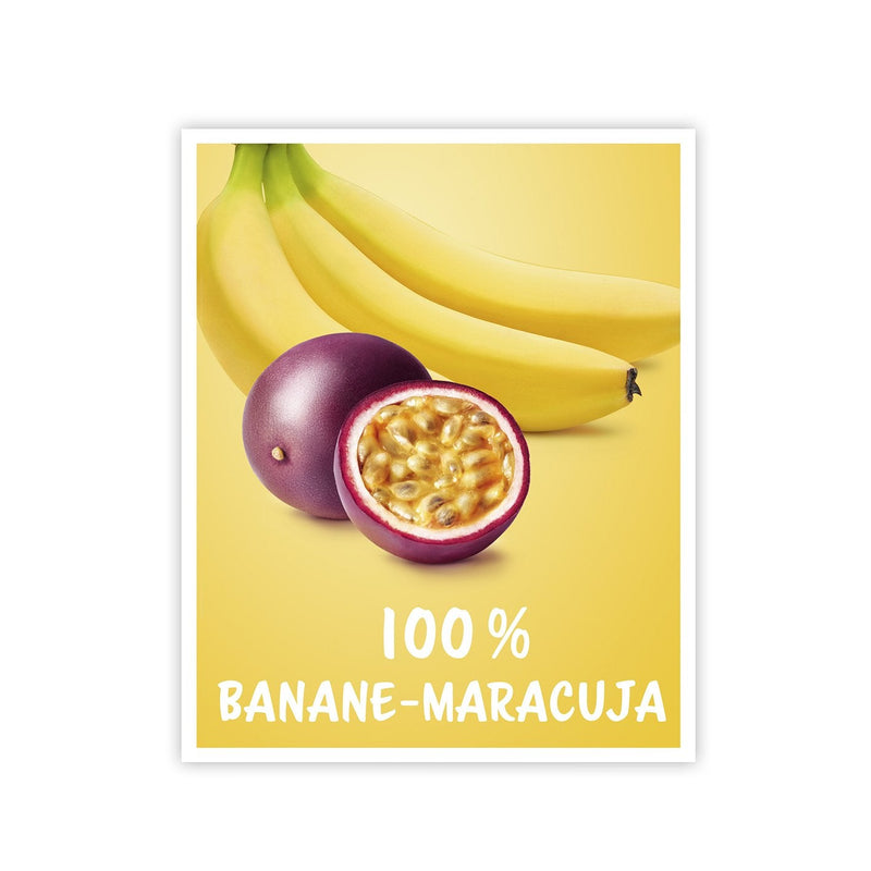 HILLI Fruits: Köstliches Fruchtpüree aus 100% Banane-Maracuja. Das reine Fruchtpüree ist direkt verzehrfertig, ohne umständliches Schälen und Zerkleinern. Das Fruchtpüree kann helfen, eine ausgewogene Ernährung zu unterstützen und ist zudem auch äußerst vielseitig verwendbar. Beispielsweise für Smoothies, Säfte, Marmelade, Eis, Cocktails, Torten, und vieles mehr. Sie können es sich aber auch einfach pur schmecken lassen! Ohne Zuckerzusatz, glutenfrei, laktosefrei, vegan und gut portionierbar.
