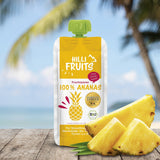 HILLI Fruits: Köstliches Fruchtpüree aus 100% Ananas. Das reine Fruchtpüree ohne Zuckerzusatz ist direkt verzehrfertig, ohne umständliches Schälen und Zerkleinern. Das Fruchtpüree kann helfen, eine ausgewogene Ernährung zu unterstützen und ist zudem auch äußerst vielseitig verwendbar. Beispielsweise für Smoothies, Säfte, Marmelade, Eis, Cocktails, Torten, und vieles mehr. Sie können es sich aber auch einfach pur schmecken lassen! Ohne Zuckerzusatz, glutenfrei, laktosefrei, vegan und gut portionierbar.