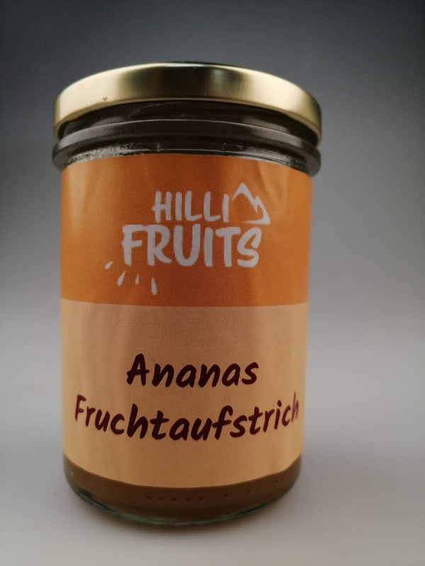 Ananas Fruchtaufstrich 230g mit 66,7% BIO-Fruchtpüree Ananas Hilli fruits