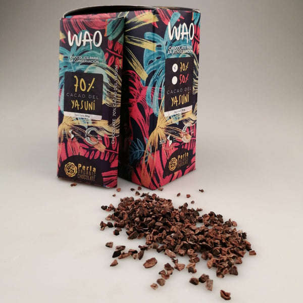WAO Bio Vollmundige Edelbitter-Schokolade 70% Kakao 50g - 3er Pack