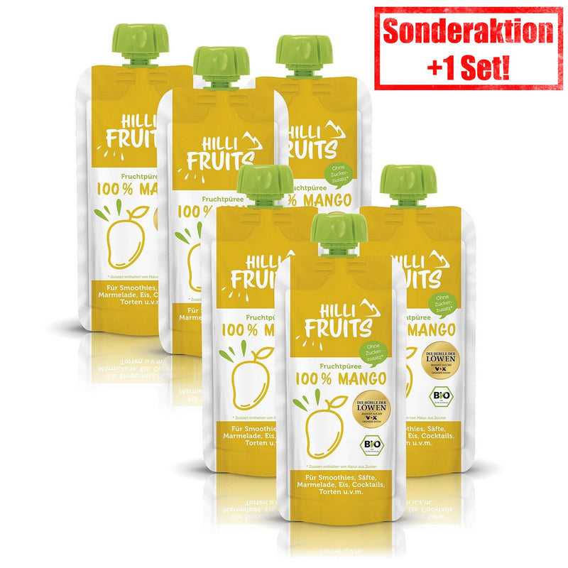 Sonderaktion! 18er-Set (18x 300g) BIO-Fruchtpüree Mango -